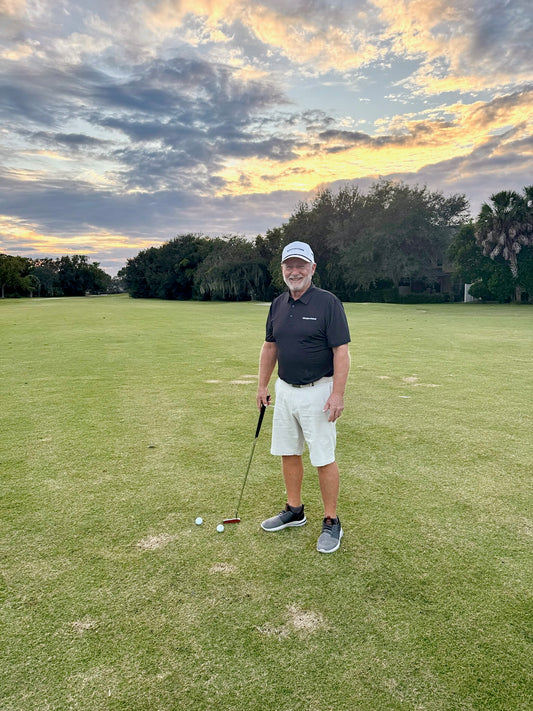 Swing Crispy Performance Polo – Black